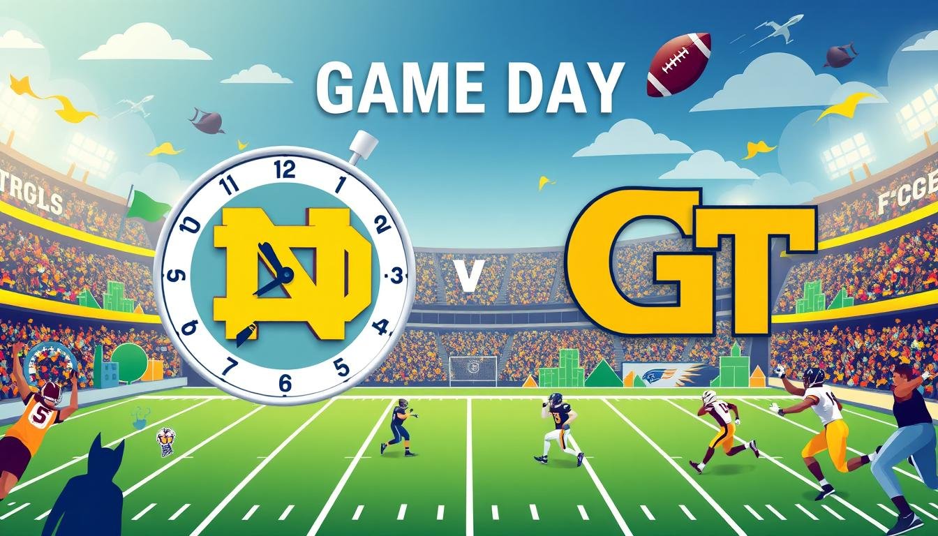 where to watch notre dame fighting irish football vs georgia tech yellow jackets football